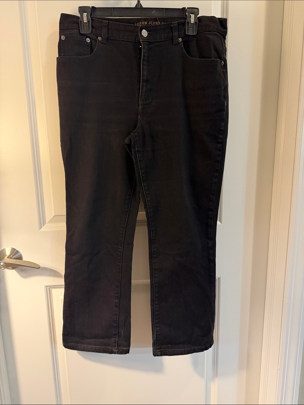 Ralph Lauren Black Straight-Leg Women's Jeans